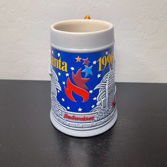 Vintage Budweiser Atlanta 1996 Beer Stein Mug - Picture 3 of 9